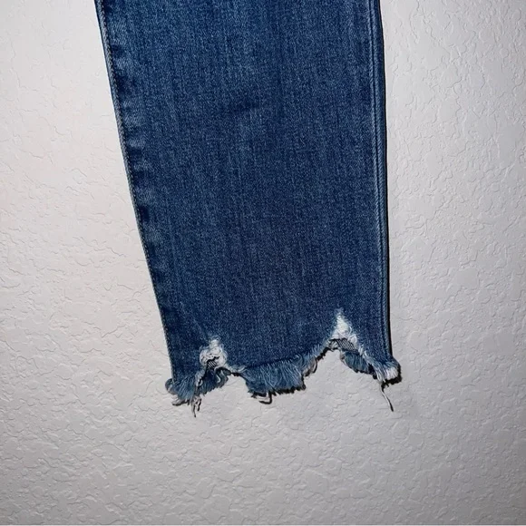 Alice + Olivia distressed skinny jeans